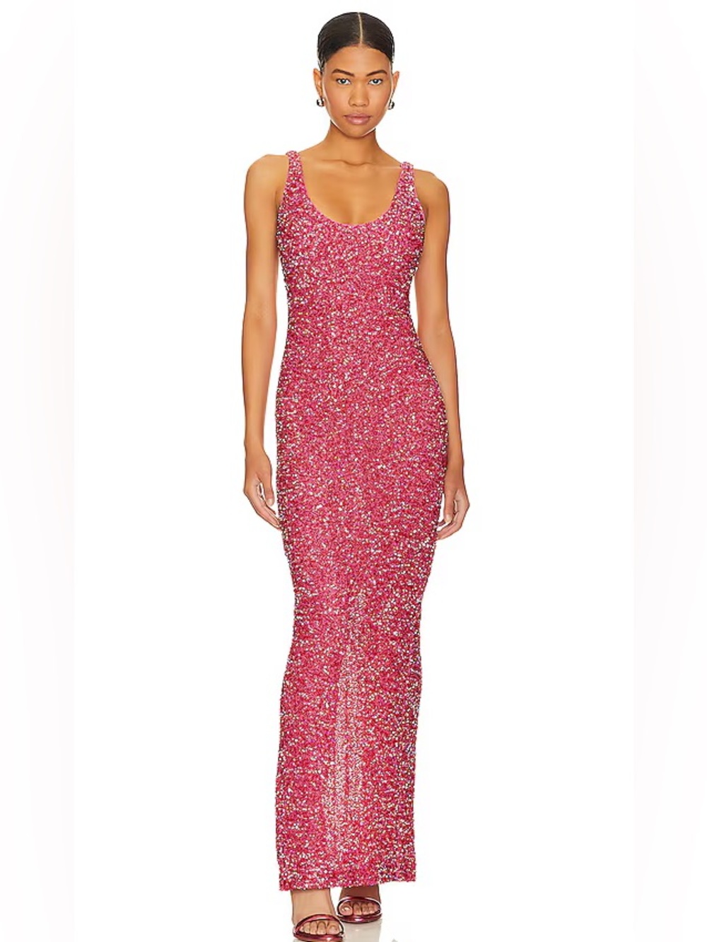 NWT NBD Janhvi Revolve Sequin Maxi Dress bodycon cocktail sz XXS-XS $278 stretch